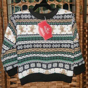 Holiday Time Kids Gingerbread Sweater - Size 2T - NWT